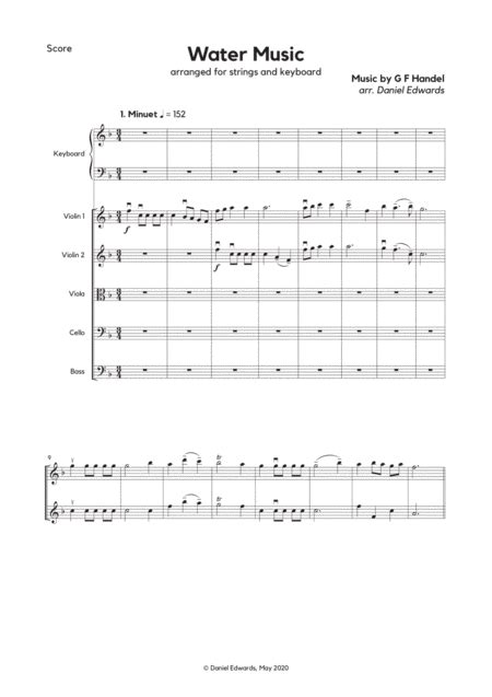 Water Music - Handel, Arranged For String Orchestra And Keyboard By Daniel Edwards